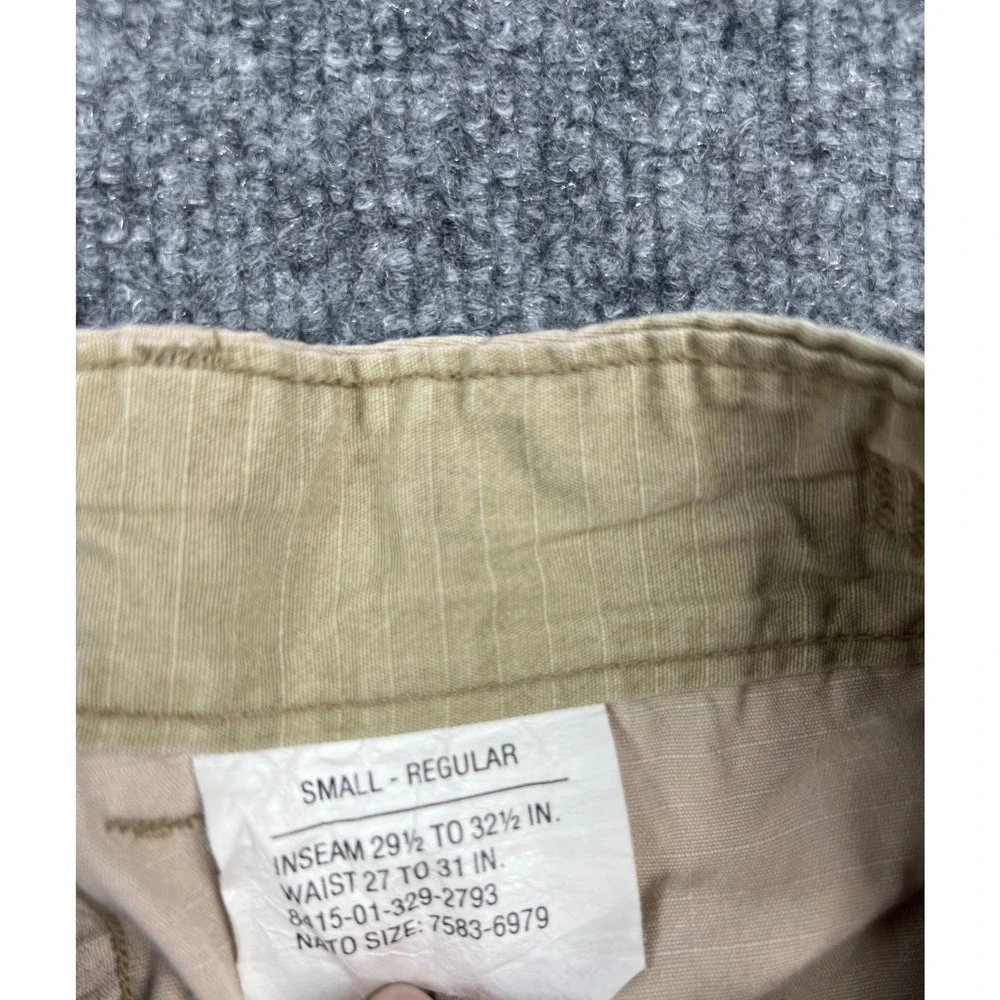 US Military 3 Color Desert Camo BDU Cargo Pants Small Regular 100% Cotton 1991